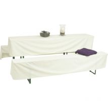 Husse für Festzeltgarnitur weiss 220 x 70 x 42 cm Bierzelthusse - Go-de