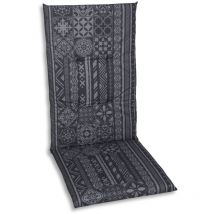 Hochlehner-Auflage 118 cm x 48 cm x 5 cm, grau, anthrazit Auflagen & Hussen - Go-de