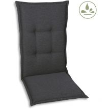 GO-DE Mittellehner-Auflage 108 cm x 50 cm x 7 cm, grau, anthrazit Auflage