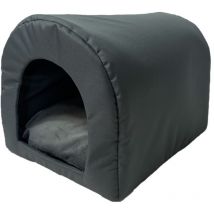 Dogogo - Gogift caseta para perro cueva cama 40 x 33 x 29 cm grafito