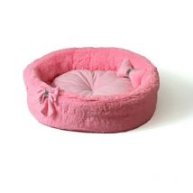 Go gift Errötendes rosa XL-Haustierbett – 65 x 60 x 18 cm