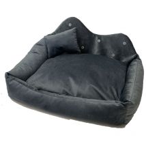 GO GIFT Prince grau XL – Haustierbett – 60 x 45 x 10 cm