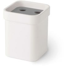 Lineabeta - Gobelet à brosse à dents avec couvercle gris mat