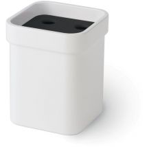 Lineabeta - Gobelet à brosse à dents avec couvercle noir mat