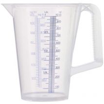 Gobelet gradué 1 l échelle imprimée en bleu polypropylène