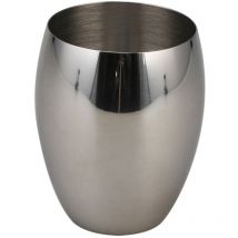 Gobelet pour brosse à dents Acier inoxydable rond Argent ø 7,5cm, 9,3cm hauteur Porte-brosse à dents, rangement pour dentifrice