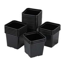 Soparco - Godet Carré 7x7 Cm (carton De 2160 Pièces) - Couleur Noir