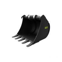 Godet de terrassement 600 mm dents Feurst fkmce pour Coupleur ACB Morin Module 0 - R02-600