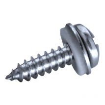 500 Stück Linsenblechschrauben mit Dichtscheibe (ø x l) 4,2 x 25 mm Edelstahl A2 (V2A) mit epdm Scheibe Linsenkopf Längsschlitz - Linsenkopfschraube