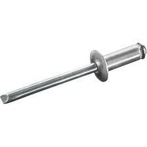 GOEBEL - 500 x Spreizblindnieten Aluminium / Stahl (Ø x L) 4,8 x 22,0 mm mit Flachkopf - Spreizblindnieten - Nieten - STAR