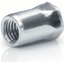 Blindnietmutter Edelstahl blank, kleiner Senkkopf, m 10, offen, Teilsechskantschaft - Goebel