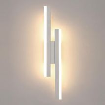 Acryl-LED-Wandleuchte, nordisches Design, weiß, 40 x 9,5 x 4 cm, 16 w, dreifarbiges Licht, für moderne Räume - Goeco