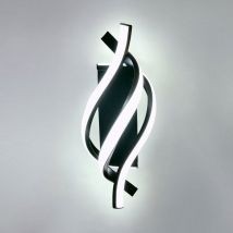 Goeco - Applique Murale Interieur, Lampe led Murale Moderne 18W Design incurvée IP20, Applique murale led 6000K Lumière blanche froide 1620 lumens