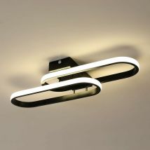 Led Plafoniera 32W 3600LM, Plafoniera moderna, Lampada da soffitto in acrilico per soggiorno camera da letto cucina bagno corridoio balcone 50cm