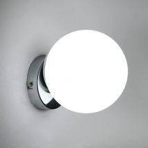 Aplique Interior Vidrio Moderno Esférica Aplique pared E27 Base Para dormitorios salones pasillos vestíbulos - Goeco