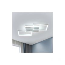 GOECO Nordic Design LED Deckenleuchte, weiß, 54x35x8 cm, 6500K weißes Licht, 42W, ideal für minimalistische Dekoration