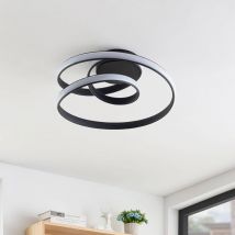 Plafonnier led Design Moderne Minimaliste, D30xH11 cm, Blanc, Lumière Blanche, 36W, 220V - Goeco