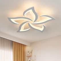 Plafonnier led, Lampe de Plafond Moderne 60W 4500LM, Luminaire Plafonnier Moderne de Pétale pour Salon Cuisine Salle de Bain Chambre Salle à Manger