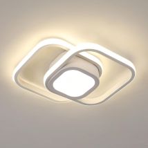 Plafonnier led Moderne, 32W Lampe de Plafond, Luminaire Plafonnier 2500lm pour Salon, Chambre, Cuisine, Couloir (Blanc) Lumière Blanc Neutre 4500K