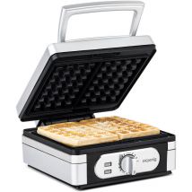 Hkoenig - GFX320 gofrera eléctrica 2, gofrera de 15 x 10 cm, cocción homogénea, temperatura ajustable, waffle Maker, placas antiadherentes, fácil de