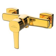 Invena - Gold Shower Mixer Valve Single Lever Wall Mounted