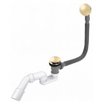 Tycner - Bath Waste With Overflow In Gold With Long Flexible Siphon