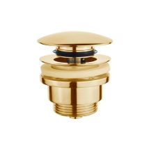 Tycner - Gold Click-Clack Bathroom Sink Waste Plug Button Universal
