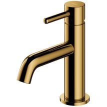 Dark Gold Bathroom Basin Mixer Tap Single Lever Monobloc