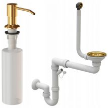 Granitan - gold manual wall-mounted siphon 1 compartment dispenser
