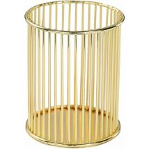 Jormftte - Gold Metal Pen Holder for Desk Makeup Brush Cup Pencil Holder Home Office Organizer