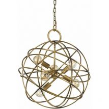 Orbit Golden Pendant 6 Bulbs