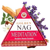 Golden Nag Jumbo Backflow Räucherstäbchen – 10 Pyramiden – Handgefertigt – Umweltfreundlich – Meditation
