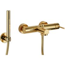 Goldfarbener externer Wannenmischer Gattoni Easy 2201/22D0 Gold