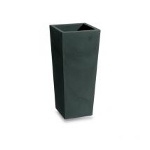 Vase haut carré Genesis Gris tourterelle - 85 cm