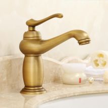 Goldwaschbeckenhahn, Badezimmerwaschbeckenhahn, Vintage-badezimmerhahn Aus Vollkupfer, Badezimmerhahn Kompatibel Mit Goldwaschbecken, Badezimmerhahn