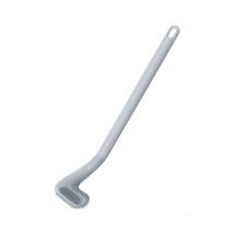 Golf Silicone Toilet Brush Long Handle Wall-Mounted Cleaning Toilet Brush with Holder Set (White)