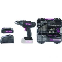 Gomag - Akku-Bohrschrauber-Set GO-ASK74/1 20 v Mobile Werkstatt Akku & Ladegerät Schlagschrauber