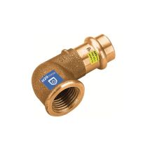 Gomito 90° in bronzo a pressare f x fil f acqua/gas Diam. 15 x 1/2 Frabo