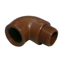 Gomito a 90â° mf in pp marrone 3/4'