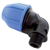 Gomito a compressione filetto maschio PN16