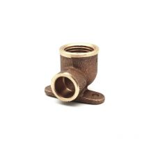 Frabo - gomito bronzo f. con 2 flange a saldare 1/2 x 14