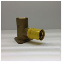 Gomito con flangia multistrato a pressare x gas ape 16x1/2 femmina curva