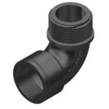 Gomito Filettato A 90° Maschio-Femmina 1" Plass