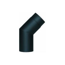 Gomito 45° in Acciaio Nero 13 cm – Raccordo per Stufe a Legna – Finitura Porcellanatura – Spessore 2 mm