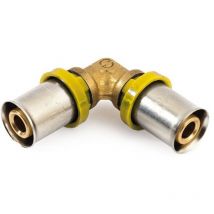 Gomito tubo multistrato a pressare intermedio x acqua/gas trident gf 16x16 curva