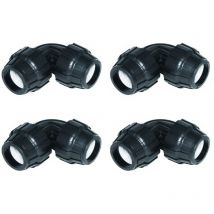 Gomito uguale pe 25mm (confezione da 5 unità) Offerta esclusiva