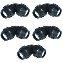 Gomito uguale PE 25mm (Pack x 5) Offerta esclusiva