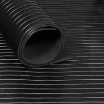 Tappeto di gomma in rotoli con striscia da 3 mm - Larghezza 100 cm - Per metro lineare
