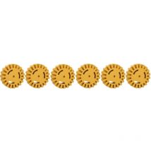 Kstools - ks Tools - Lot de 6 gommes de nettoyage avec lamelles, ø 100 x 26 mm - 515.1369