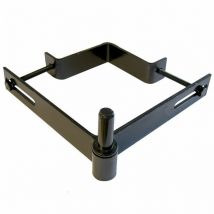 Gond à collier réglable pour poteau de 120 à 150mm noir Afbat